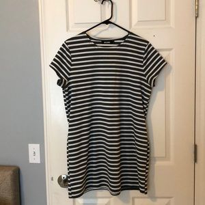 Misguided striped T Shirt dress